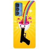 Husa compatibila cu Motorola G100 model You blow my mind, Silicon, TPU, Viceversa, Transparent, Carcasa