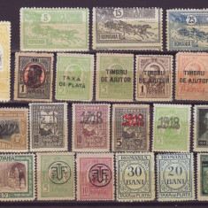 1900-1950 Lot timbre nestampilate