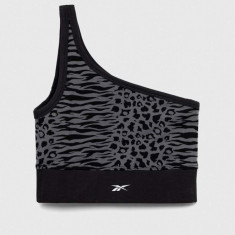 Reebok sutien sport Modern Safari culoarea negru, modelator