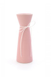 Cumpara ieftin Vaza decorativa cu snur, ceramica, roz, 25 x 8 cm