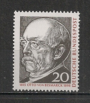 Germania.1965 150 ani nastere O.F. von Bismarck-cancelar MG.198 foto