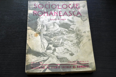 Sociologie Romaneasca - No. 7-12 (Iulie-decembrie 1942) Dimitrie Gusti 1942 foto