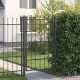 vidaXL Poartă de gard HORST 100 x 150 cm Metal Negru Blocat 42034061