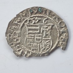 Ungaria 1 denar 1576 /KB argint Maximilian ll