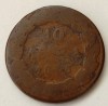 Moneda Grecia 10 Lepta 1846, Regele Otto, Argint Antic, Colecție Numismatică Rară