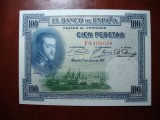 Spania 100 Pesetas 1925 UNC Bancnota Straine Europa