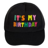 Sapcă de Petrecere Neagră cu Mesaj 'Happy Birthday', CMCLASS