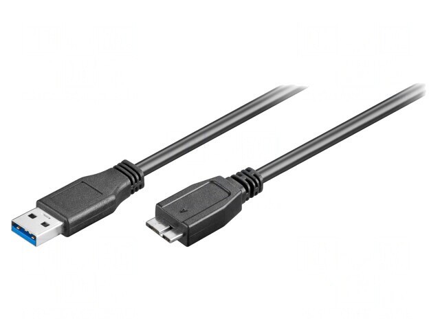 Cablu USB 3.0 A la Micro B 3m Negru 5Gbps