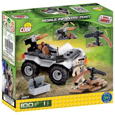 Set de construcții Cobi Small Army, Masinuta armata, 100 piese foto
