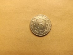 Iugoslavia 5 Dinari 1972 - MI 1
