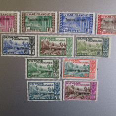 ININI GUYANA FRECH 1938 SERIE MNH/MH=108