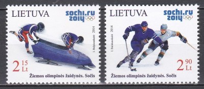Lituania 2014 - Jocurile Olimpice de Iarnă - Soci, MNH foto