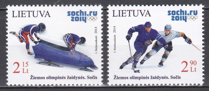 Lituania 2014 - Jocurile Olimpice de Iarnă - Soci, MNH