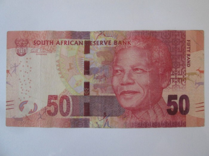 Africa de Sud 50 Rand 2013 in stare f.buna,semnătura Gill Marcus