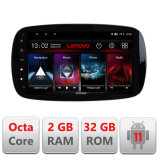 Navigatie dedicata Smart For Two 2015- D-Smart15 Lenovo Octa Core cu Android Radio Bluetooth Internet GPS WIFI DSP 2+32 GB 4G K CarStore Technology, EDOTEC