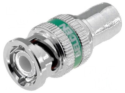 Conector BNC mufă tată 75&amp;Omega; RG6 crimpate 360 TRUE foto