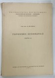 TOPONIMIE GEOGRAFICA ( PARTEA I ) de GH. DRAGU , 1973