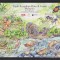 MALAYESIA 2016 FAUNA MI. 2266-2272 KLEINBOGEN AUTOADEZIVE MNH