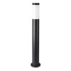 Lampa Gradina V-TAC E27, 80cm, IP44, Soclu, Negru, Otel Inoxidabil, PC, Exterior