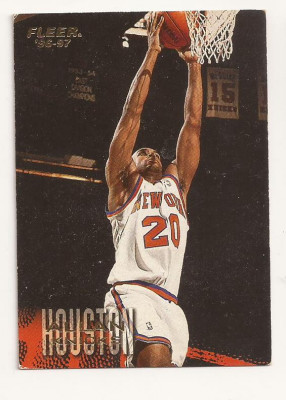 Cartonas baschet NBA Fleer 1996-1997 - nr 254 Allan Houston - N.Y. Knicks foto