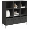 Gossi dulap inalt, negru, 101,5x39x103,5 cm, otel