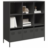 VidaXL Dulap &icirc;nalt, negru, 101,5x39x103,5 cm, oțel