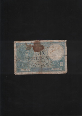 Franta 10 franci 1939 seria71913 foto