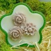 Lumanare Parfumata Handmade din Ceara de Cocos , Model Floricele