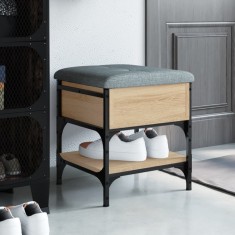 vidaXL Bancă pentru pantofi stejar sonoma 42x42x45 cm lemn prelucrat 835183