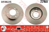 Disc frana MERCEDES SPRINTER 4,6-t platou / sasiu (906) (2006 - 2016) TRW DF4822S