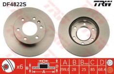 Disc frana MERCEDES SPRINTER 5-t platou / sasiu (906) (2006 - 2016) TRW DF4822S foto