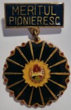 INSIGNA PIONIER Medalie Meritul Pionieresc Diametru 30
