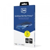 Folie de protectie Ecran Matte Privacy 3MK Silky pentru Apple iPhone 16, Sticla Securizata, Full Glue
