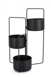 Cumpara ieftin Suport ghivece flori metal negru Keyra 45x21x68 cm