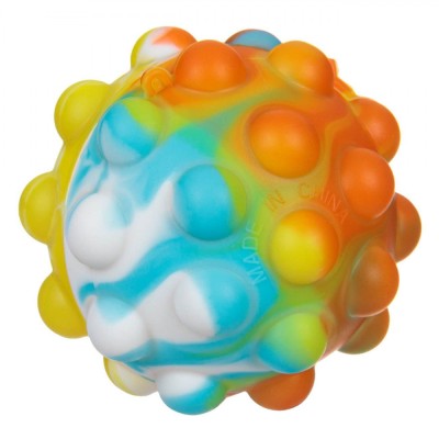 Jucărie Antistres, Pop It, Minge, Multicolor, 7 cm foto