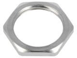 Piuliţă metrică M20 alamă nichel 3mm 24mm