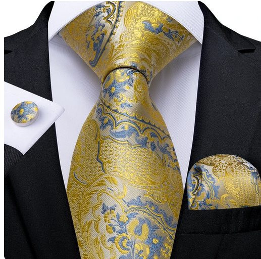 Set cravata + batista + butoni - matase -- model 781
