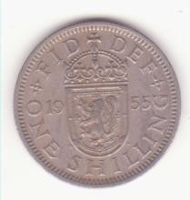 Marea Britanie 1 Shilling 1955- Elizabeth II Scottish shield; without &#039;BRITT:OMN&#039;