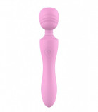 Vibrator Masaj Pink Lady 10 Moduri Vibratii Silicon USB Roz 21.6 cm The Candy Shop, DREAM Toys