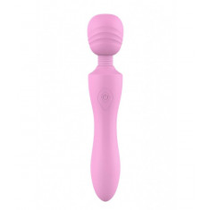 Vibrator Masaj Pink Lady 10 Moduri Vibratii Silicon USB Roz 21.6 cm The Candy Shop