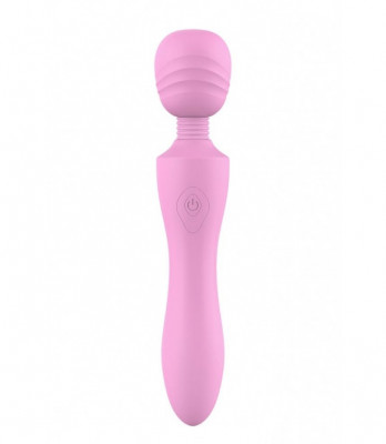 Vibrator Masaj Pink Lady 10 Moduri Vibratii Silicon USB Roz 21.6 cm The Candy Shop foto