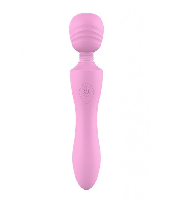 Vibrator Masaj Pink Lady 10 Moduri Vibratii Silicon USB Roz 21.6 cm The Candy Shop