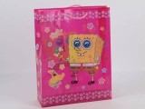 Punga Cadou Spongebob PVC Manere Textile 26.5x8.5x34cm Varsta Peste 3 Ani