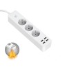 Prelungitor 3 prize, 2 USB, 2 type C, 2 metri, 2500W