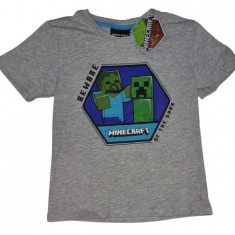 Tricou Minecraft ORIGINAL Beware of the dark 5-12 ani + Bratara CADOU !!