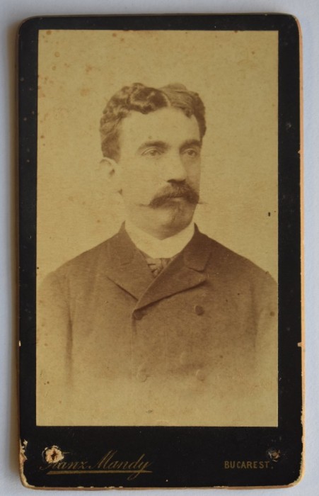 CDV Atelier Romania Bucuresti Bucuresci Bucarest Franz Mandy barbat