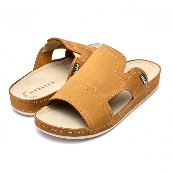 Papuci piele barbati Tellus 30-01