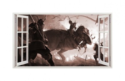 Sticker decorativ cu Dinozauri, 85 cm, 4235ST foto