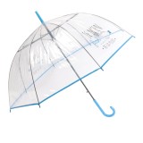 Cumpara ieftin Umbrelă panoramică transparentă, umoristică, albastru, compactă