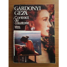 Gardonyi Geza - Contract de casatorie
